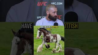 UFC fighter Paul Craig recites a Scottish poem for Nina Drama LOL  UFC 309 shorts mma ufc [upl. by Kennith]