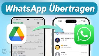 WhatsApp Chats von Android zu iPhone übertragen  von Google Drive auf iPhone wiederherstellen 2024 [upl. by Pena]