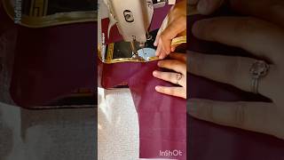 ✨ piping stitching easy trickready piping blouse neck piping stitching ytshortsvideo [upl. by Forcier]