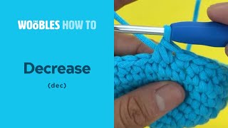 How to decrease crochet stitches dec in the round [upl. by Marte]