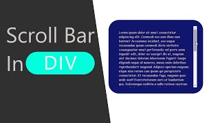 Amazing scrollbar in div  html and css only [upl. by Christean]