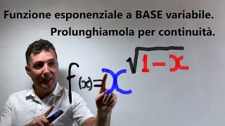 Funzione esponenziale a base variabile Attenzione alla derivata prima Prolungamento per continuità [upl. by Netty]