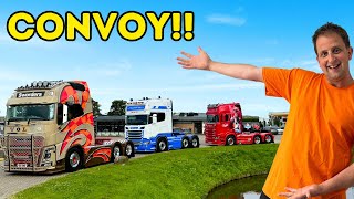 CONVOY TO TRUCKSTAR ASSEN  THE BEST TRUCKSHOW IN EUROPE  PT1  truckertim [upl. by Yenitirb]