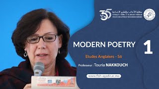 Conférences et cours universitaires Etudes Anglaises  modern poetry  S6  Part 1 [upl. by Aicram770]