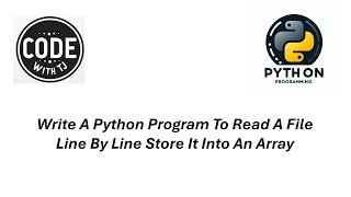 write a python program to read a file line by line store it into an array [upl. by Ramedlav]