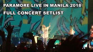 Paramore Live in Manila 2018  Full Concert [upl. by Amhser]