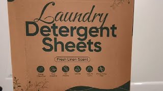 Travel Laundry Detergent Sheets Fisroa 300 Loads Eco friendly Washing Detergent Sheets Review [upl. by Rolyat]