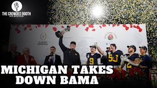 REACTION Michigan STUNS Alabama in Rose Bowl victory [upl. by Nosimaj]