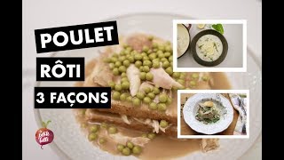 POULET RÔTISSERIE 3 FAÇONS 🐓Hot chicken  Avgolemono  Vol au vent La petite bette [upl. by Still]