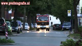 Einsatzfahrten feuerwehr Gronau zum brookstrasse feuer 28092013 [upl. by Jones]