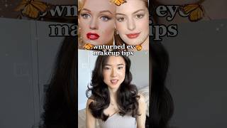 Downturned eyes makeup tips ✨ makeup eyemakeup beautytips styleguide styletips beautyhacks [upl. by Annohsal]