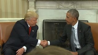 Trump Obama Meet at The White House Full Press Conference [upl. by Ayot786]