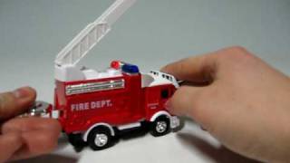 Brandweerauto diecast met geluid en afschietsleutel [upl. by Leandro]