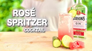 The Refreshing ROSÉ SPRITZER Cocktail  1Minute Cocktail Recipes [upl. by Leff]