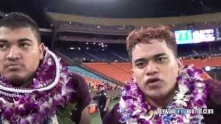 Govs PostGame DT Breiden Fehoko LB Bryce TatupuLeopoldo 11714 [upl. by Arvonio842]