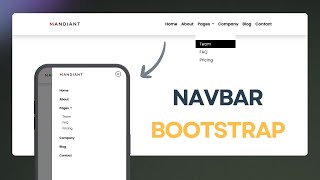 Navbar Using Bootstrap  Bootstrap 5 Responsive Navbar  Bootstrap 5 Navbar [upl. by Eellek466]