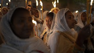 Ethiopian Orthodox Christians around the world celebrate Easter [upl. by Atinod]