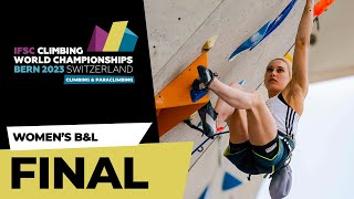 Womens Boulder amp Lead final  Bern 2023 [upl. by Eninaj835]