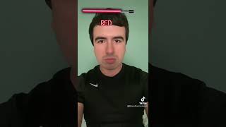 My Lightsaber color tiktok tiktokchallenge tiktokvideo tiktokviral lightsaber starwarsfan [upl. by Mali]