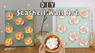 Aesthetic Glowing Wall Art Idea on Canvas with Seashells ✨🐚 [upl. by Anirtik693]