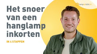 Het snoer van een hanglamp inkorten  TECHNISCHE UITLEG [upl. by Shela110]