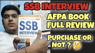 SSB INTERVIEW BOOK 📖  AFPA SSB BOOK REVIEW  NDACDSIMAOTAAFCATDEFENCEgovjob [upl. by Aneerehs]