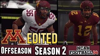 NCAA Football 14 Dynasty Season 2 Offseason EDITED VERSION W Full Offseason Recap [upl. by Darsie]