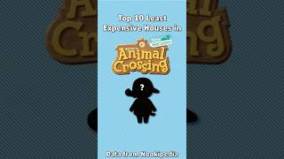 Top 10 Least Expensive Houses In Animal Crossing 4 shorts animalcrossing nintendo gaming data [upl. by Belsky]