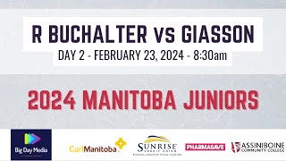 R BUCHALTER vs GIASSON  2024 Junior Championships Day 2 [upl. by Nerita]