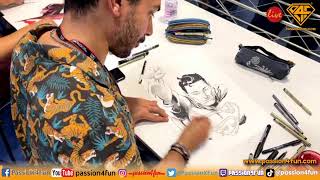 Live Drawing Esad Ribic all’Etna Comics 2022 [upl. by Meredeth]