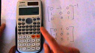 Casio fx991es How to Find The Inverse of a Matrix [upl. by Nylle788]