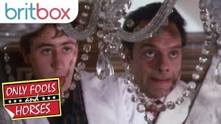 Del and Rodney Smash the Chandelier  Only Fools and Horses [upl. by Ahsiuq]