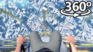 FALLING FROM BUILDING in 360°  VR  4K 😧 [upl. by Hcurob]