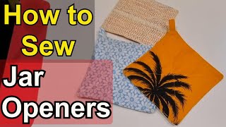 How to sew Jar Openers DIY bottle opener for tightly sealed jars Easy amp quick beginner scrap fabric [upl. by Bianchi]