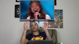 ANGELICA HALE “FIGHT SONG” SECOND GOLDEN BUZZER REACTION [upl. by Hterag]