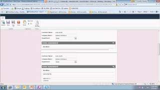 Using Buttons to Integrate Workflow between InfoPath and SharePoint  March 8 2012 Webinar [upl. by Cirdes]