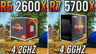 Ryzen 5 2600X vs Ryzen 7 5700X  Insane Upgrade [upl. by Rollie]