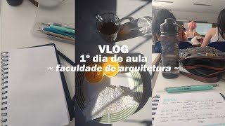 vlog faculdade  primeiro dia de aula na faculdade de arquitetura da ufmg  7º período ✩ [upl. by Aylad250]