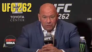 Dana White reacts to incredible Charles Oliveira vs Michael Chandler fight  ESPN MMA [upl. by Relyk]