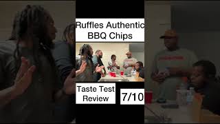 Ruffles Authentic BBQ Chips Taste Test Review Short [upl. by Alesram]