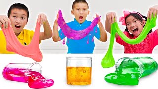 Emma Jannie and Friends Make Super Satisfying Slime [upl. by Eelano916]