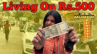 Living on Rs 500 in Mumbai  Ghatkopar KhauGali [upl. by Retsevel]