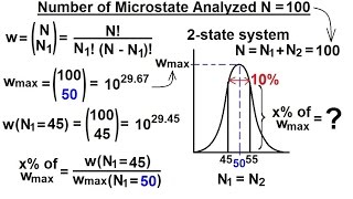 Physics 325 Statistical Thermodynamics 11 of 39 Number of Microstates Analyzed N100 [upl. by Assisi]