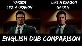 Kiryu English Dub Comparison  Yong Yea and Darryl Kurylo [upl. by Asim]