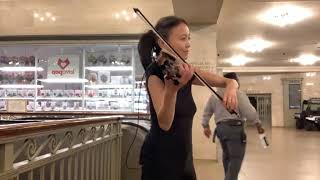 Street Violin Improvisation  Joy  Jia Doughman [upl. by Airotahs]