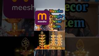 Meesho Diwali temple Decor item ✨ saree meesho shorts diya diwali temple decor decoration [upl. by Bevin776]