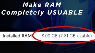 How to Fix All RAM Not Fully Usable in Windows 10 amp 11 Updated Method [upl. by Atalya]