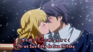 『Lyrics AMV』 Shin no Nakama Janai to Yuusha OP Full  Iki wo Suu Koko de Suu Ikiteku  Yui Nishio [upl. by Nylecaj]