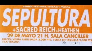 Sepultura Intro  Arise Live  Sala Canciller Madrid Spain 29051991 Audio [upl. by Grinnell]