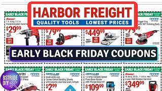 Harbor Freight Early Black Friday Coupons [upl. by Ennasor]